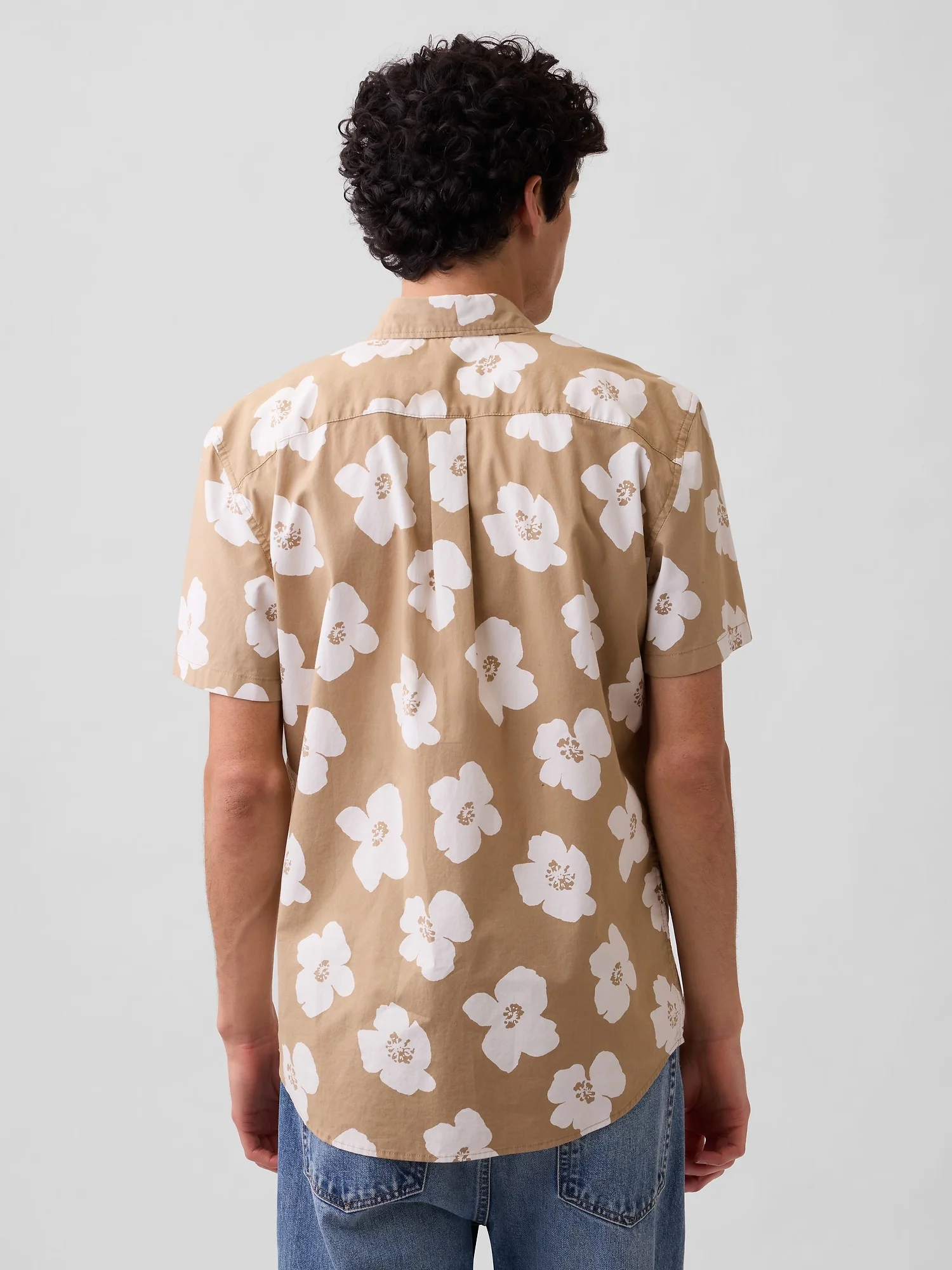 GAP Áo Sơ Mi Tay Ngắn Nam - Standard Fit