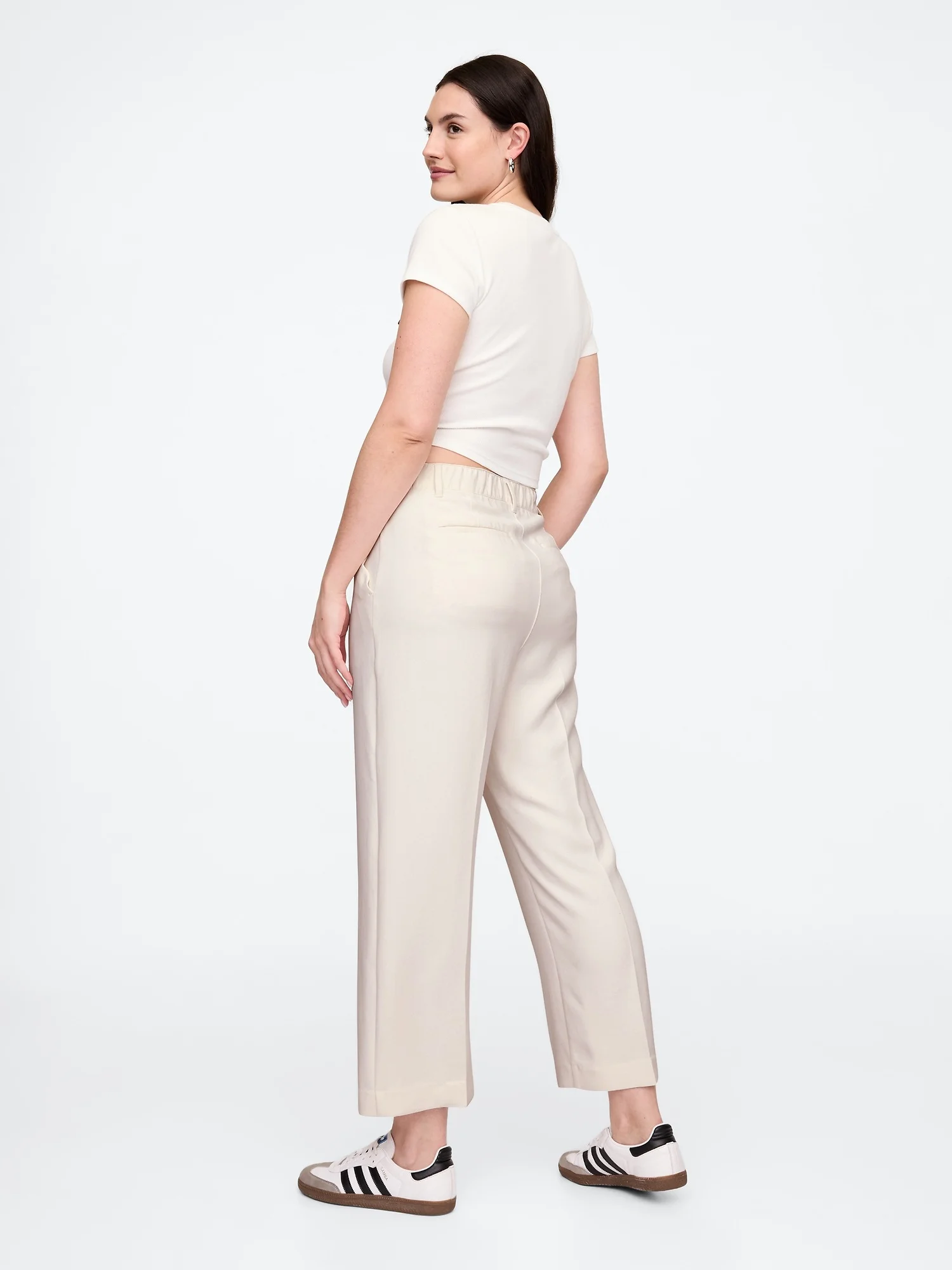 GAP Quần Vải Dài Nữ