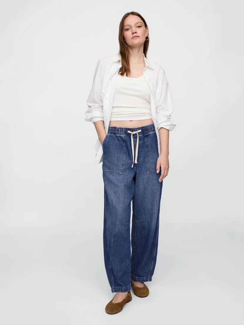 GAP Quần Jeans Nữ - Barrel