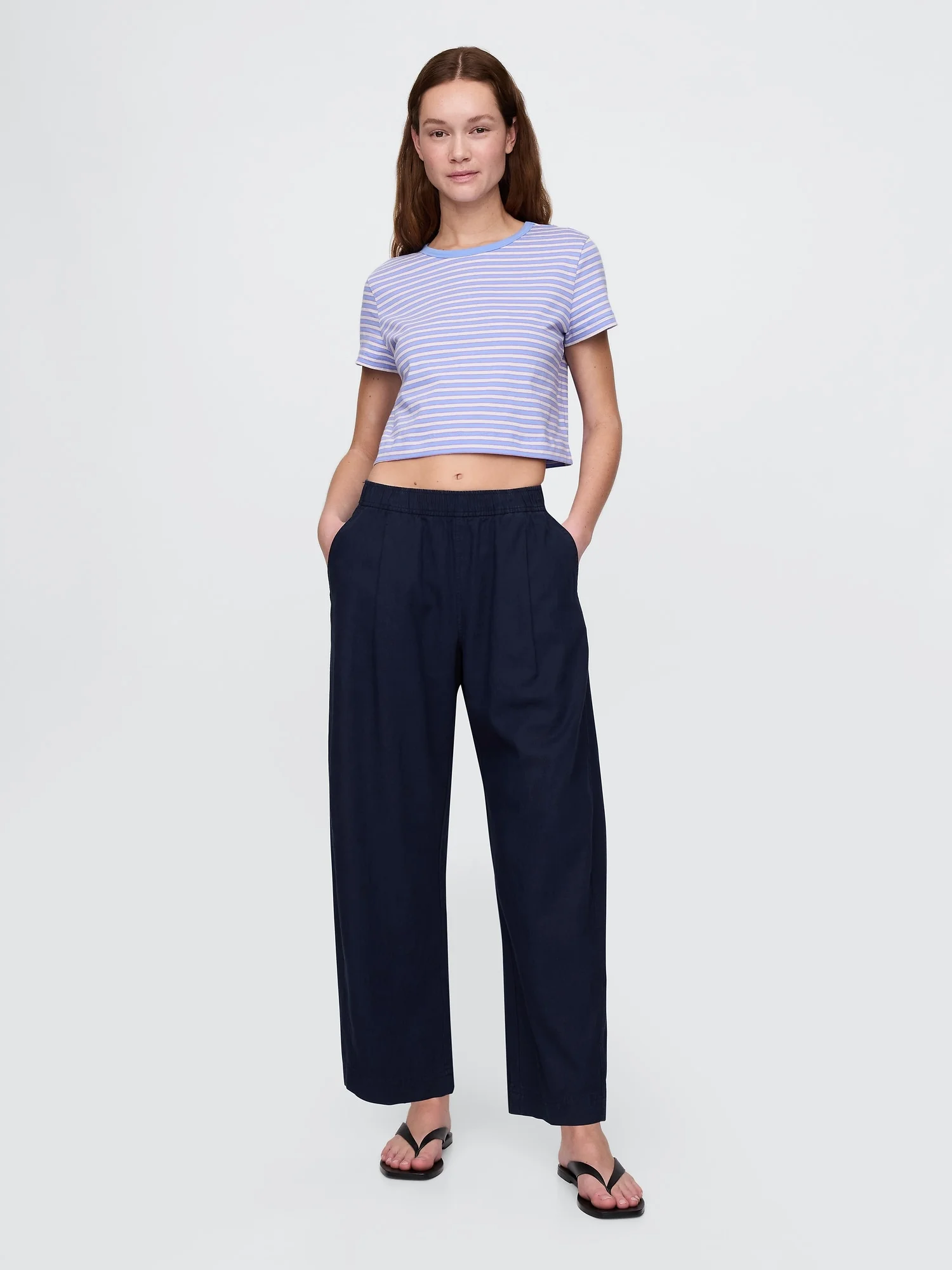 GAP Quần Vải Dài Nữ