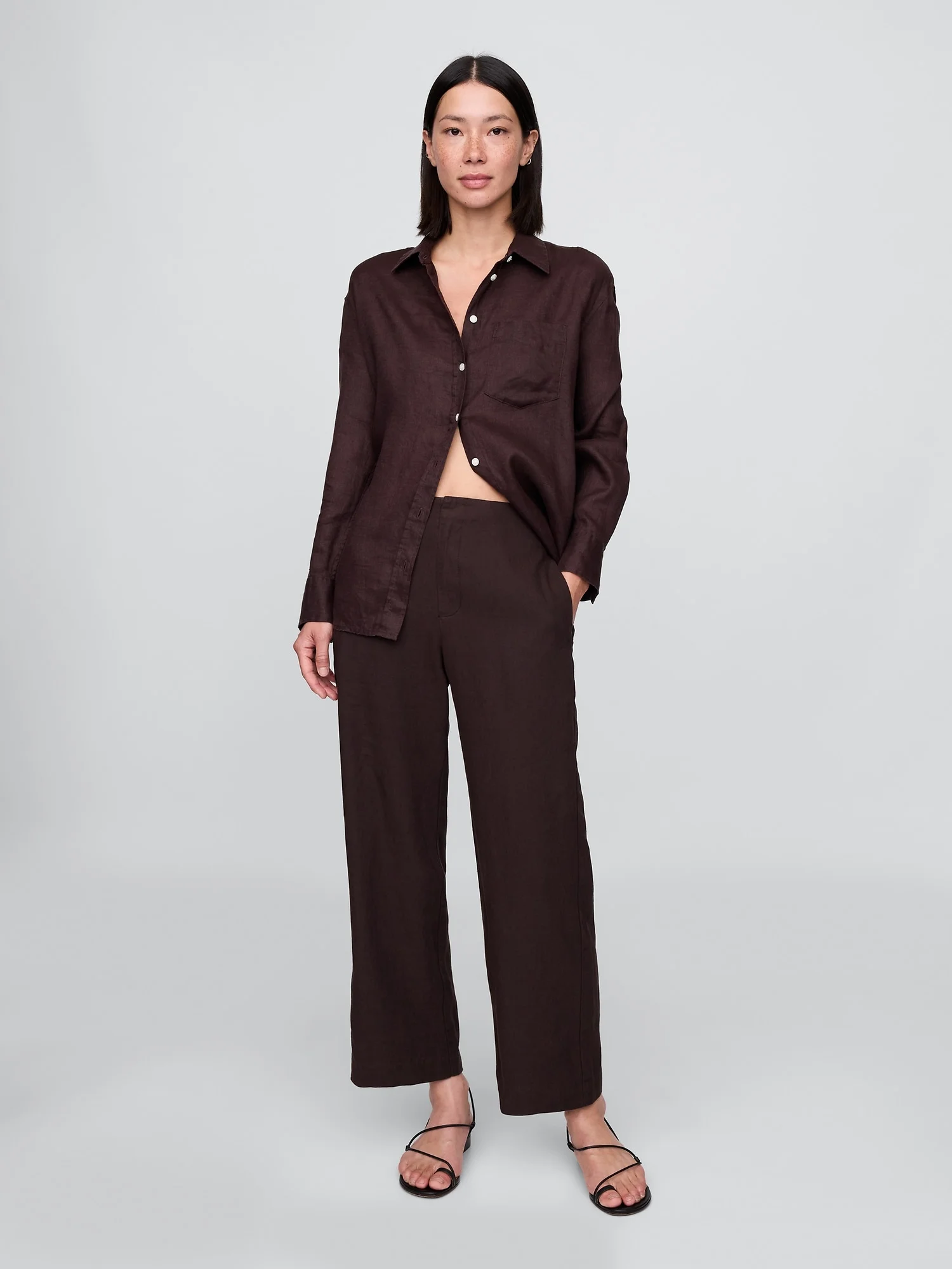 GAP Quần Dài Nữ - Relaxed Straight