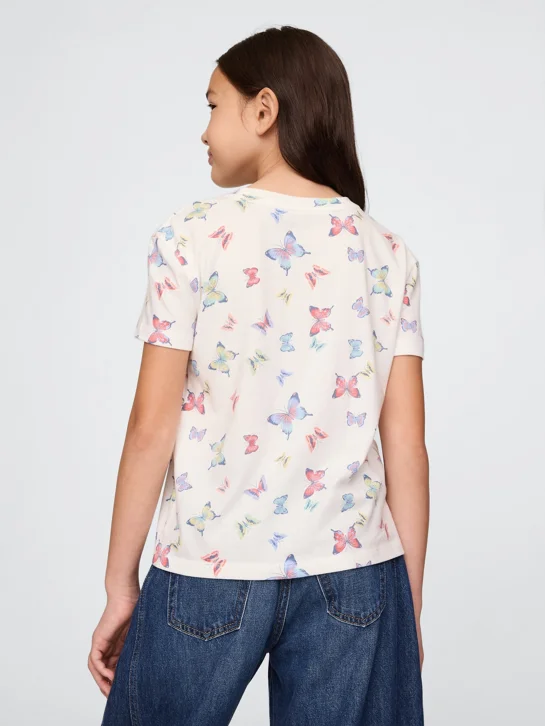 GAP Áo Thun Tay Ngắn Bé Gái - Relaxed T-Shirt