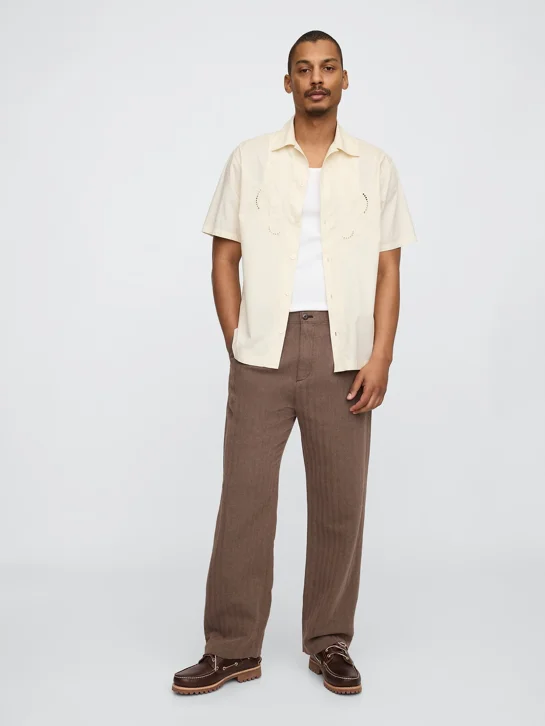 GAP Quần Vải Dài Nam - Loose