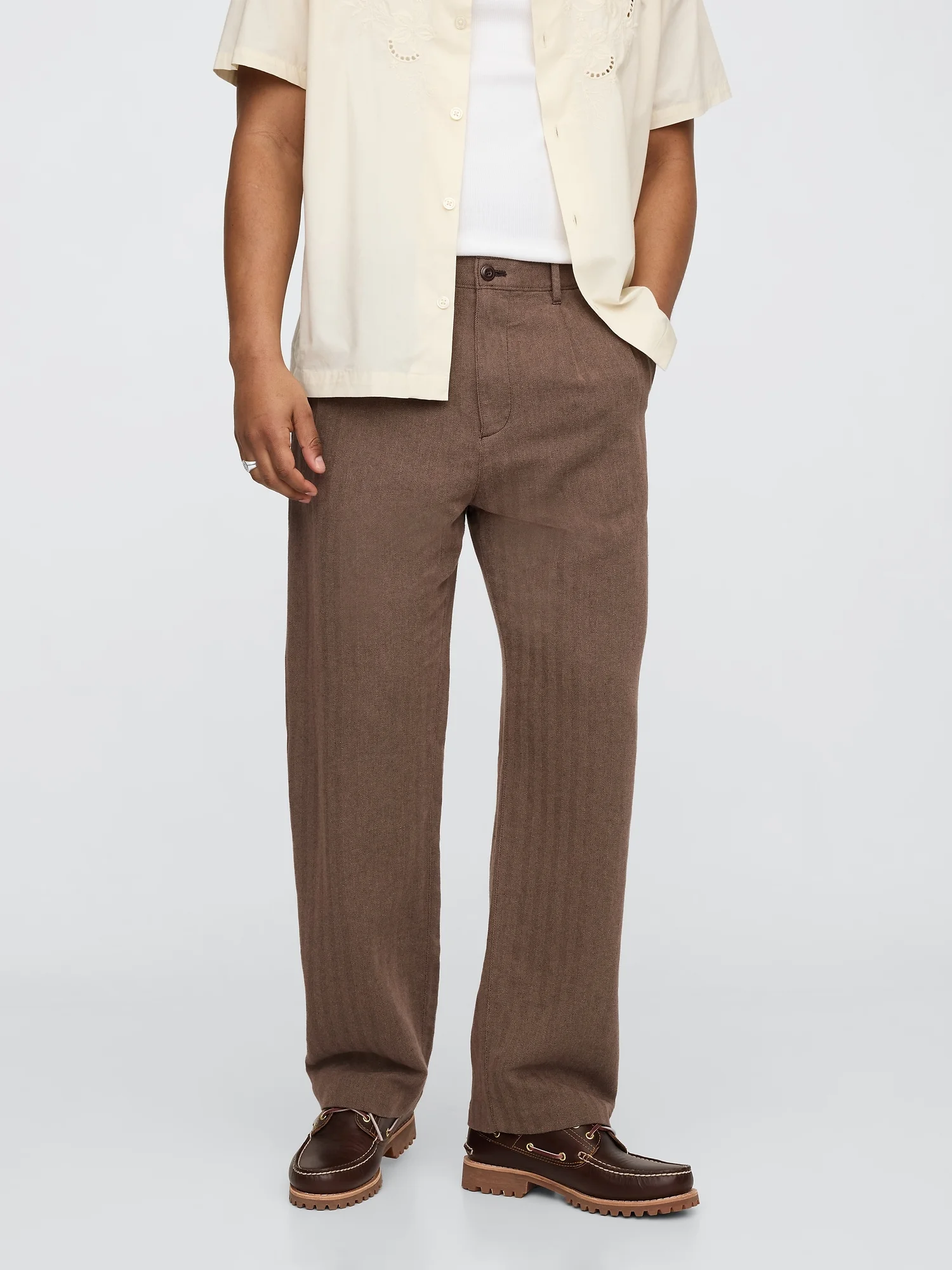 GAP Quần Vải Dài Nam - Loose