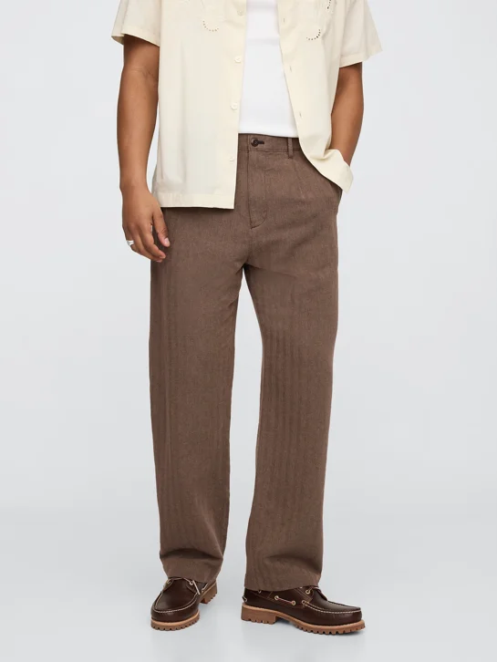 GAP Quần Vải Dài Nam - Loose