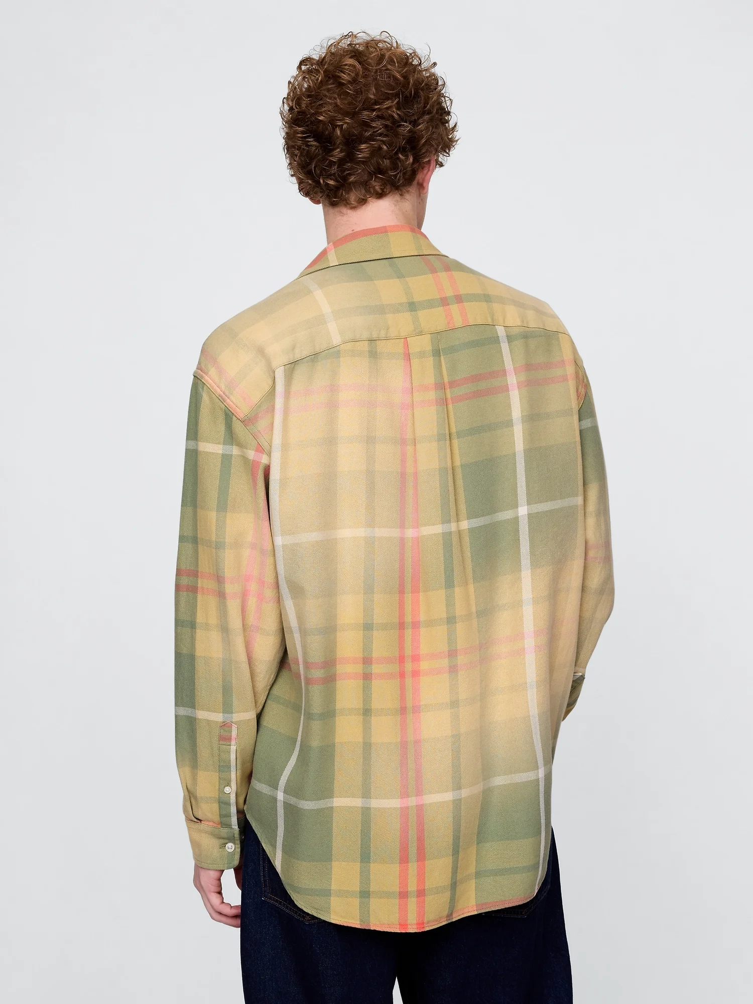 GAP Áo Sơ Mi Tay Dài Nam - Big Shirt