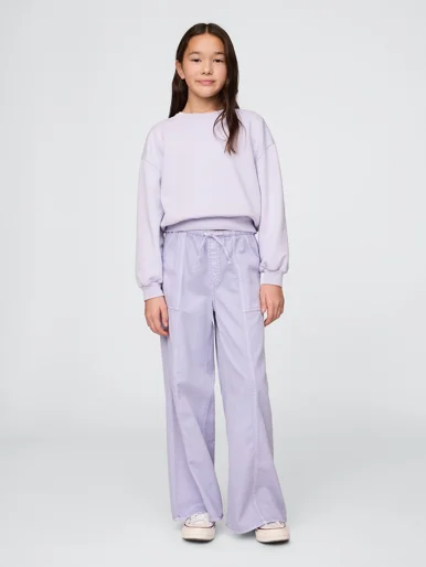 GAP Quần Vải Dài Bé Gái - Baggy