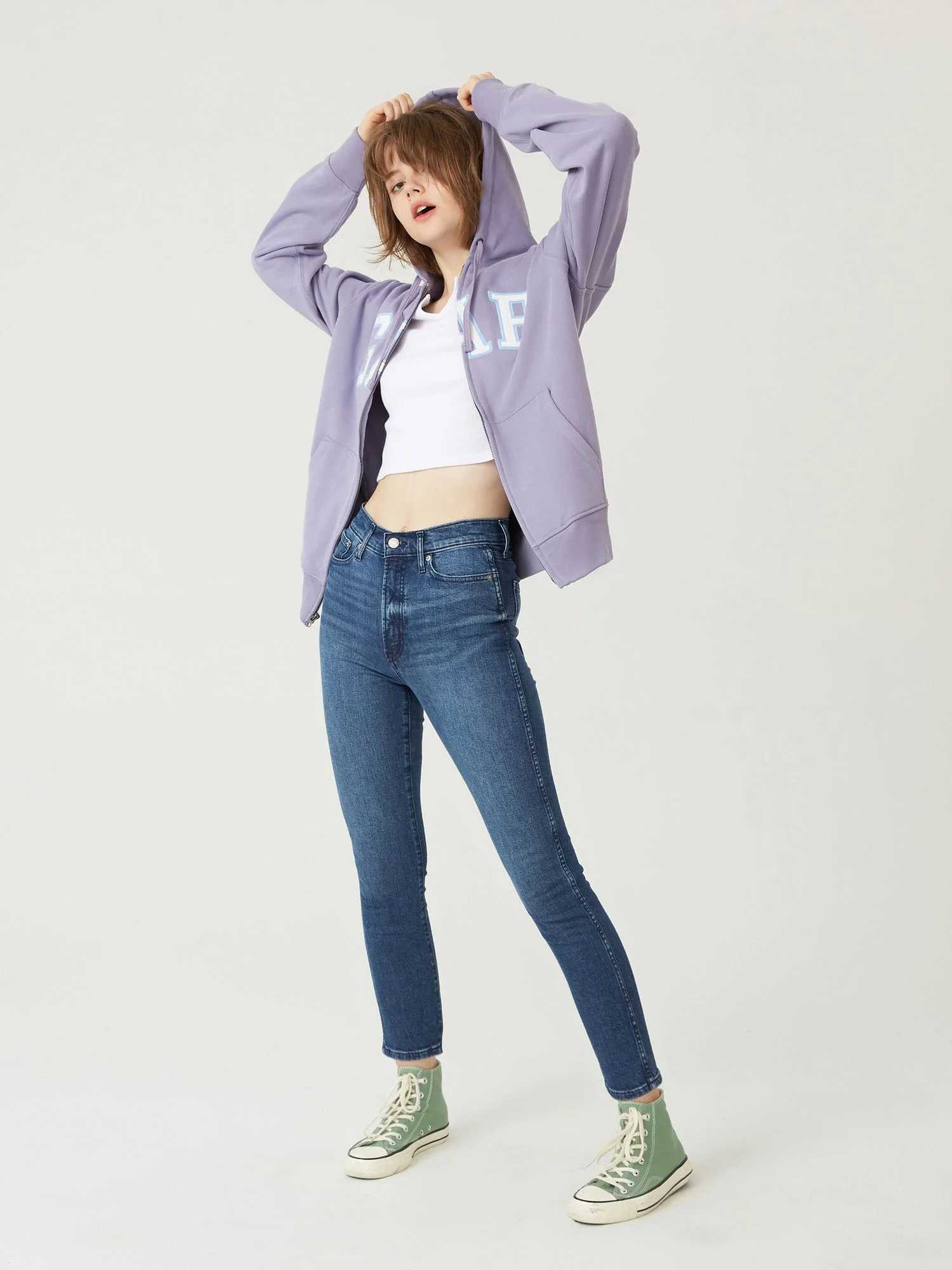 GAP Quần Jeans Dài Nữ - High Rise Vintage Slim
