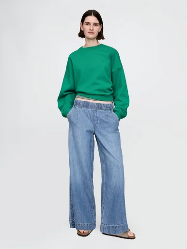 GAP Quần Jeans Dài Nữ - Baggy