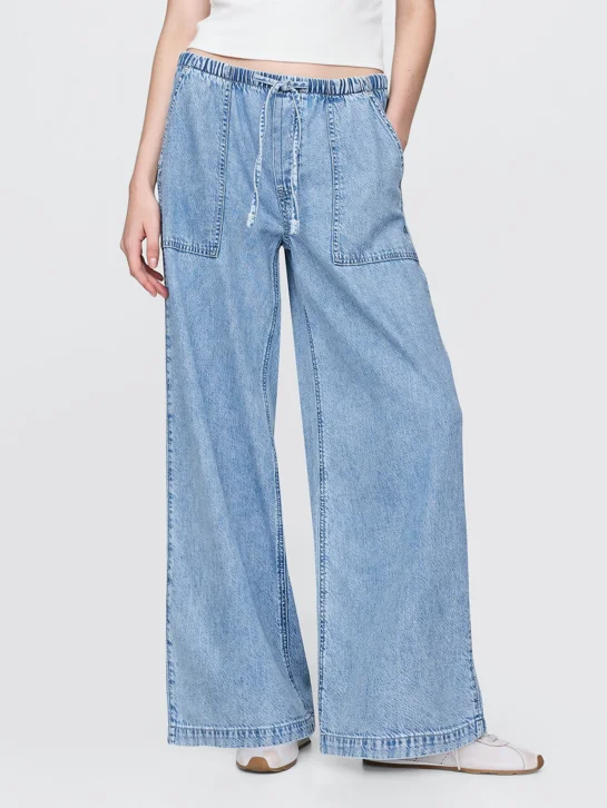 GAP Quần Jeans Dài Nữ - Baggy