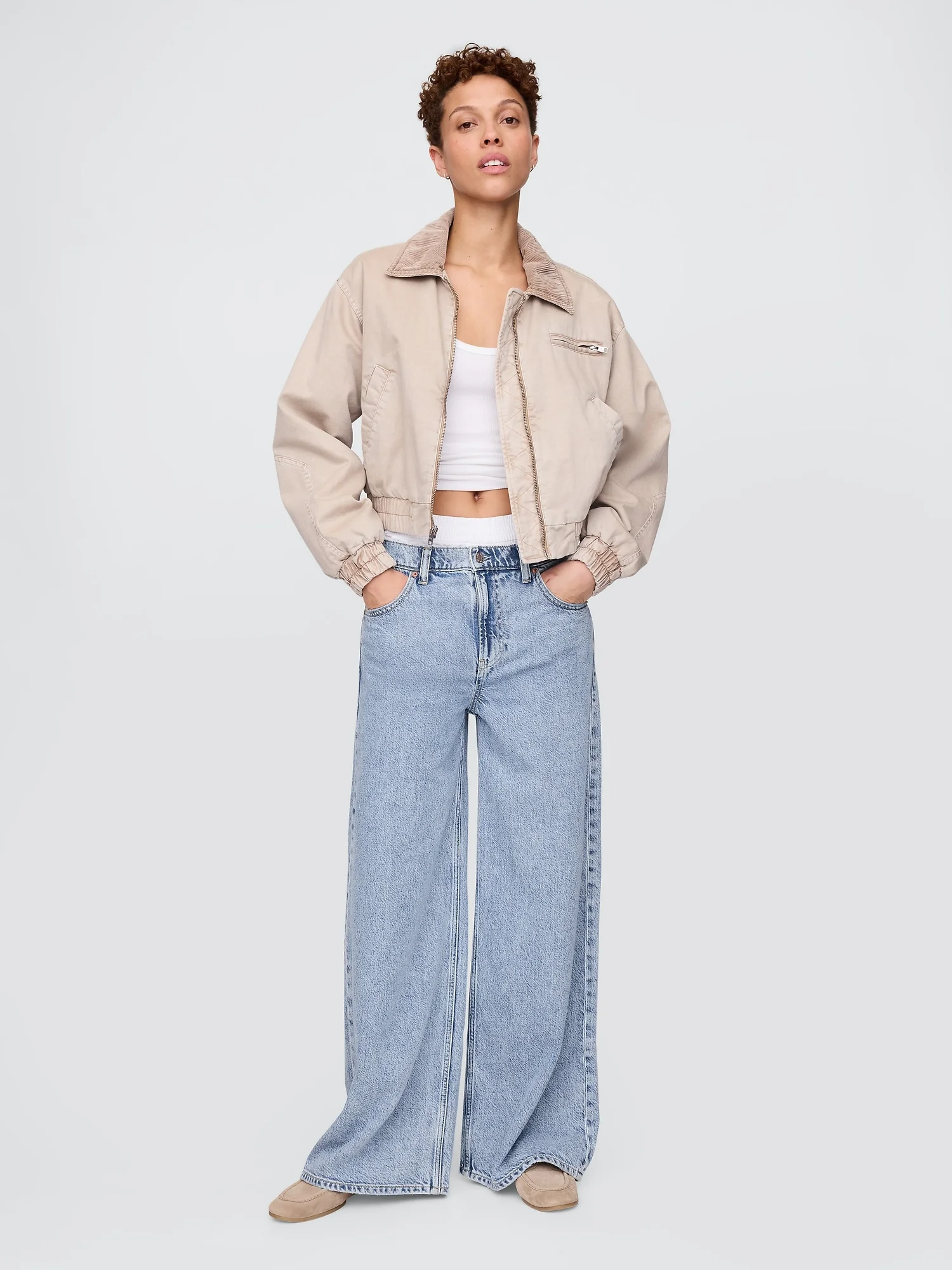 GAP Quần Jeans Nữ - Baggy