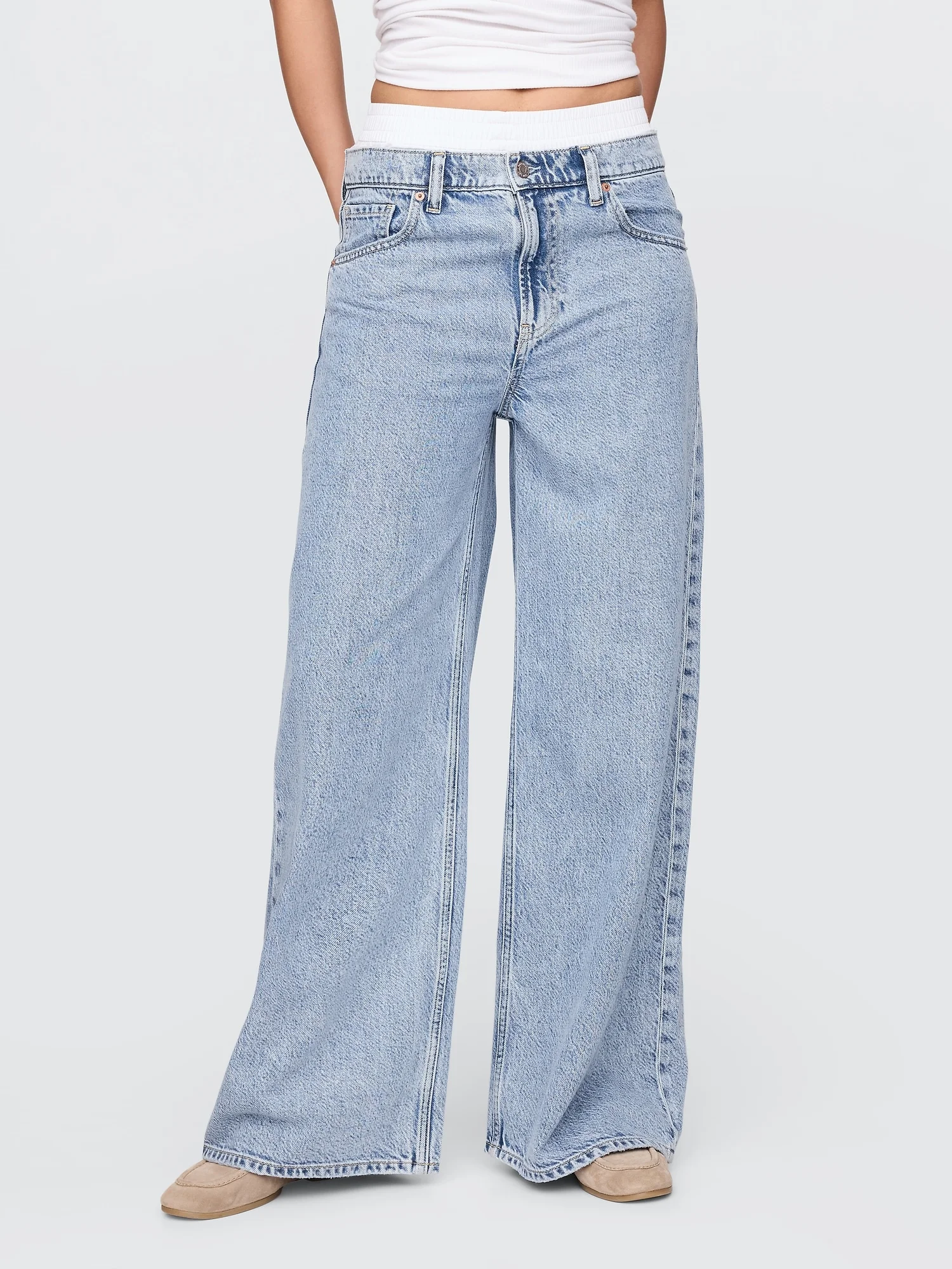 GAP Quần Jeans Nữ - Baggy