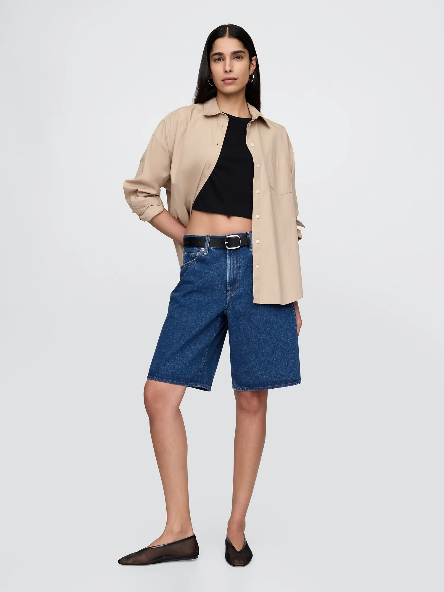 GAP Quần Short Lửng Nữ