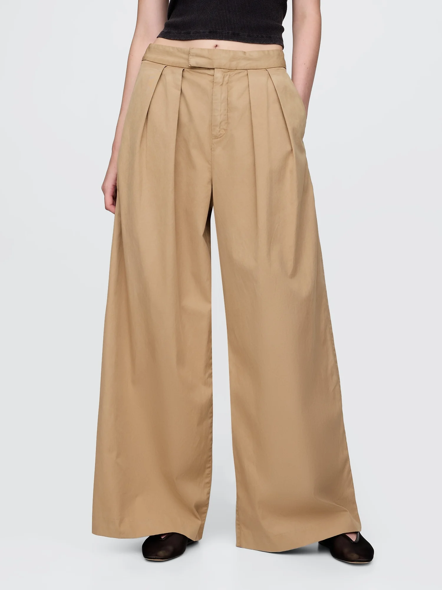 GAP Quần Dài Nữ - Wide Leg