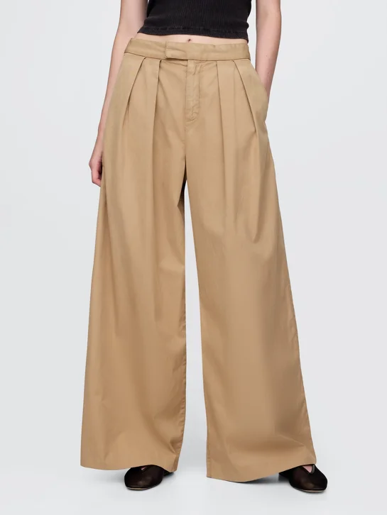 GAP Quần Dài Nữ - Wide Leg