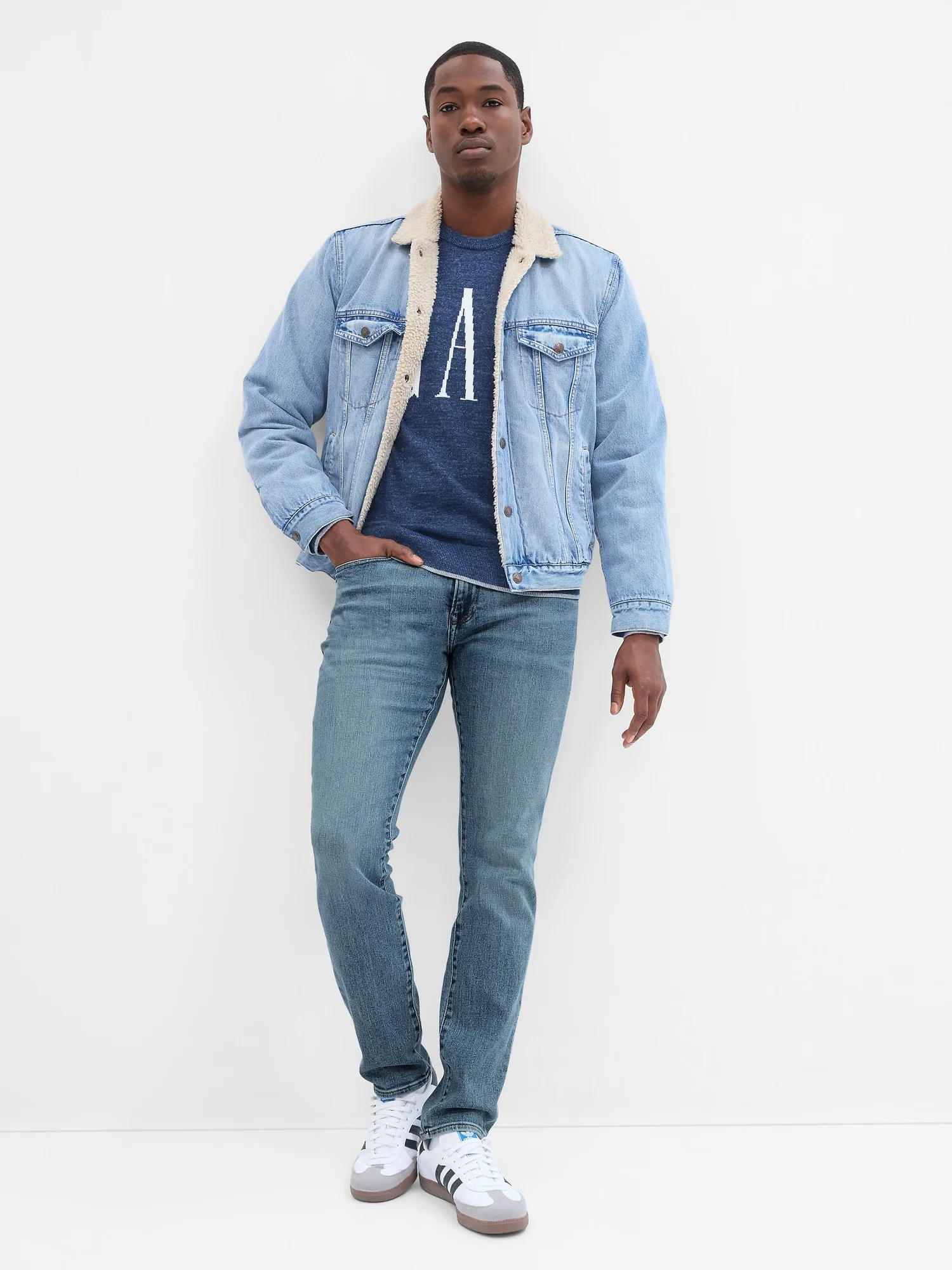 GAP Quần Jeans Dài Nam