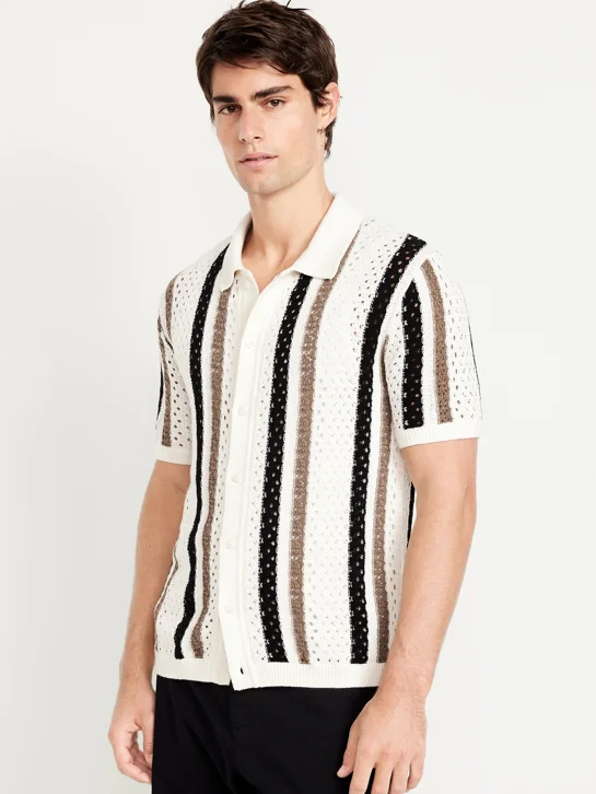 OLD NAVY Áo Sweater Tay Ngắn Nam