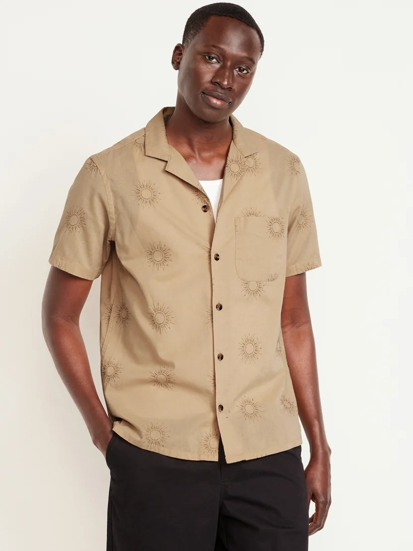 OLD NAVY Áo Sơ Mi Tay Ngắn Nam