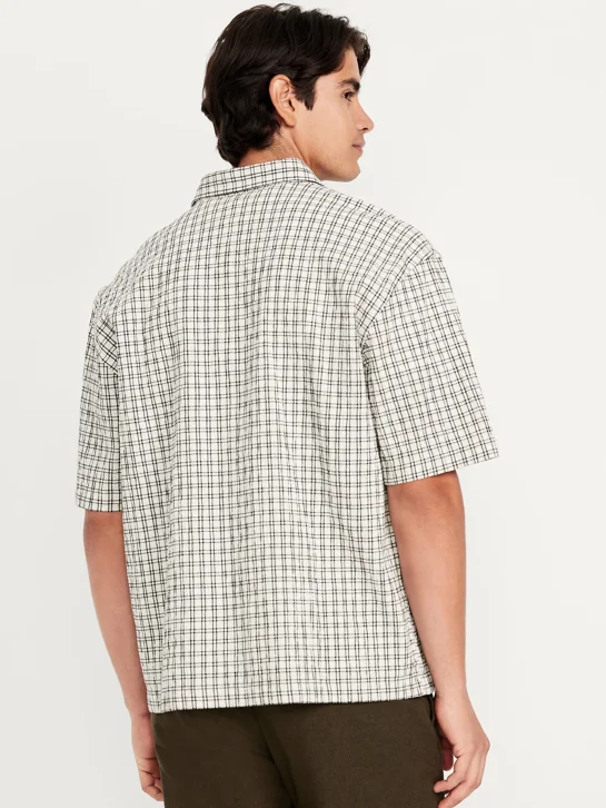 OLD NAVY Áo Sơ Mi Tay Ngắn Nam - Oversized