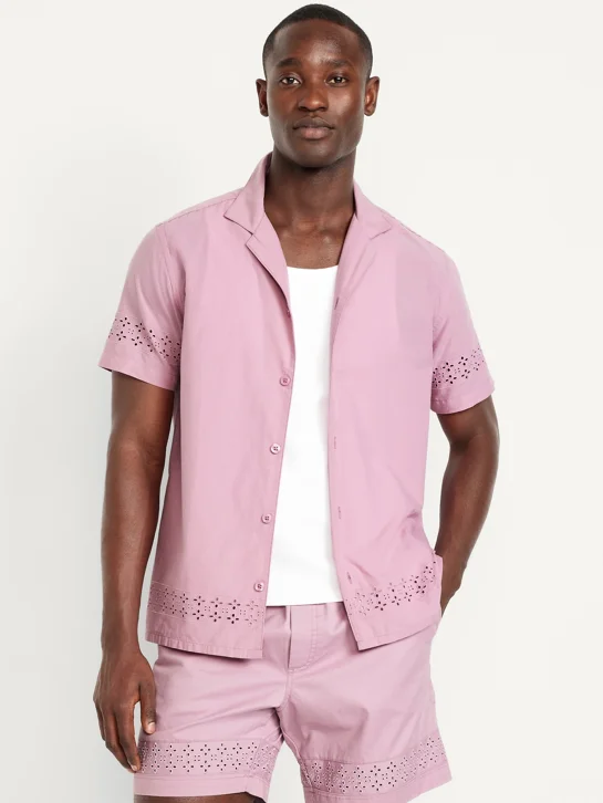 OLD NAVY Áo Sơ Mi Tay Ngắn Nam