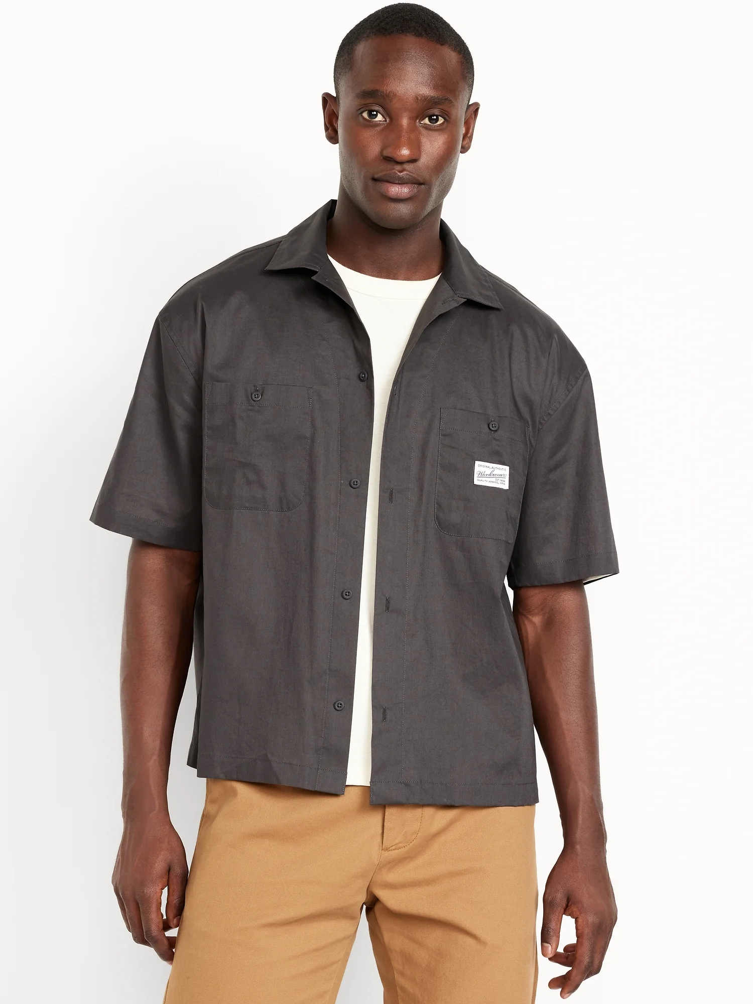 OLD NAVY Áo Sơ Mi Tay Ngắn Nam
