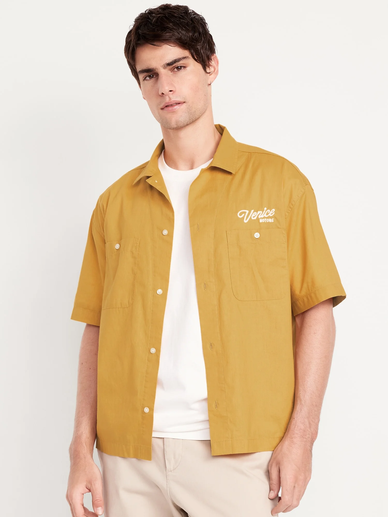 OLD NAVY Áo Sơ Mi Tay Ngắn Nam