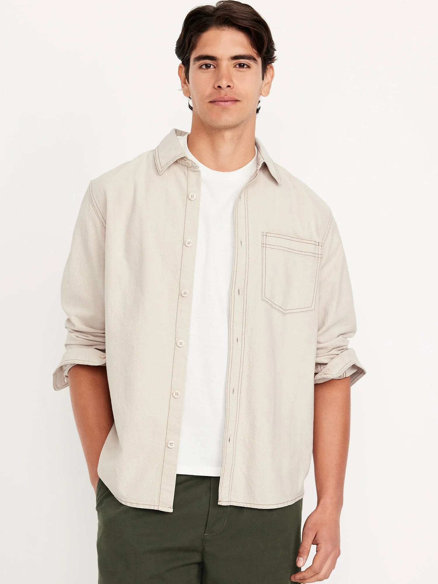 OLD NAVY Áo Sơ Mi Tay Dài Nam