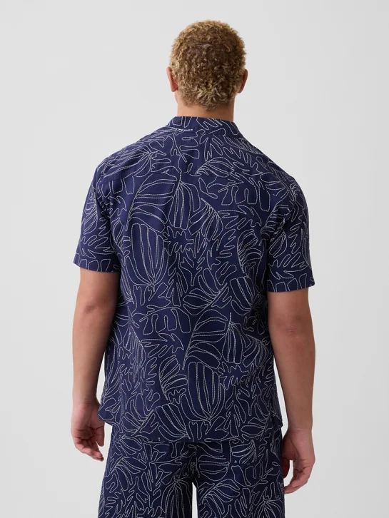 GAP Áo Sơ Mi Tay Ngắn Nam - Standard Fit