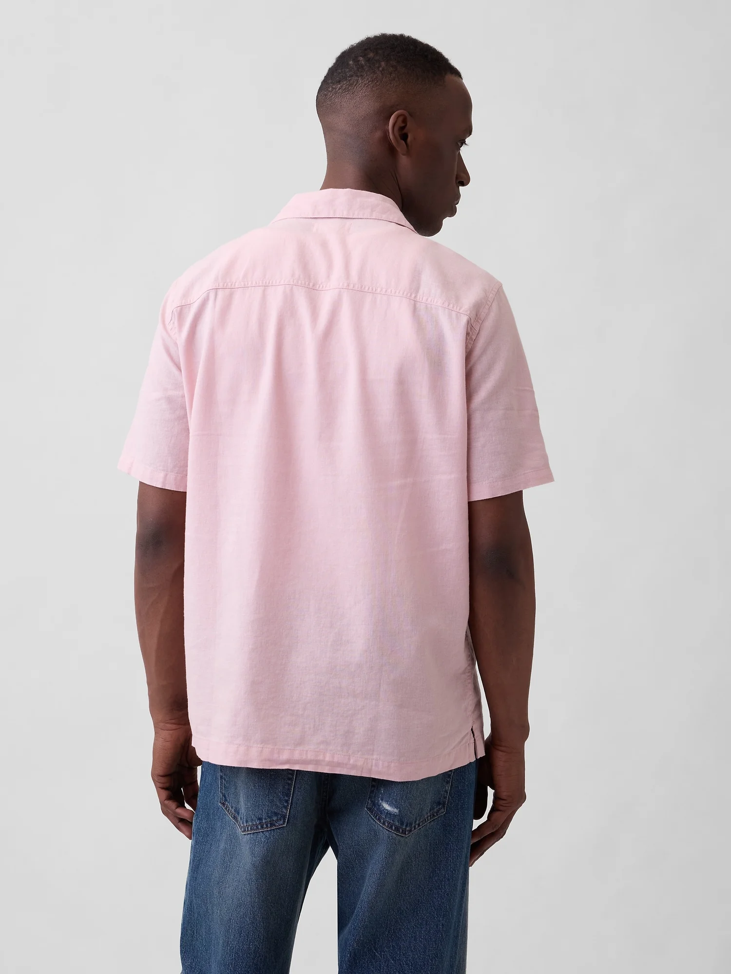 GAP Áo Sơ Mi Tay Ngắn Nam - Standard Fit