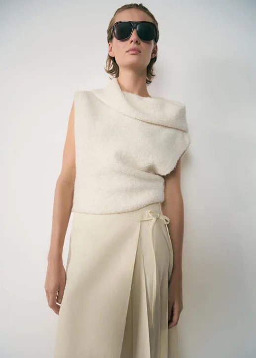 MANGO Áo Kiểu Nữ Collar