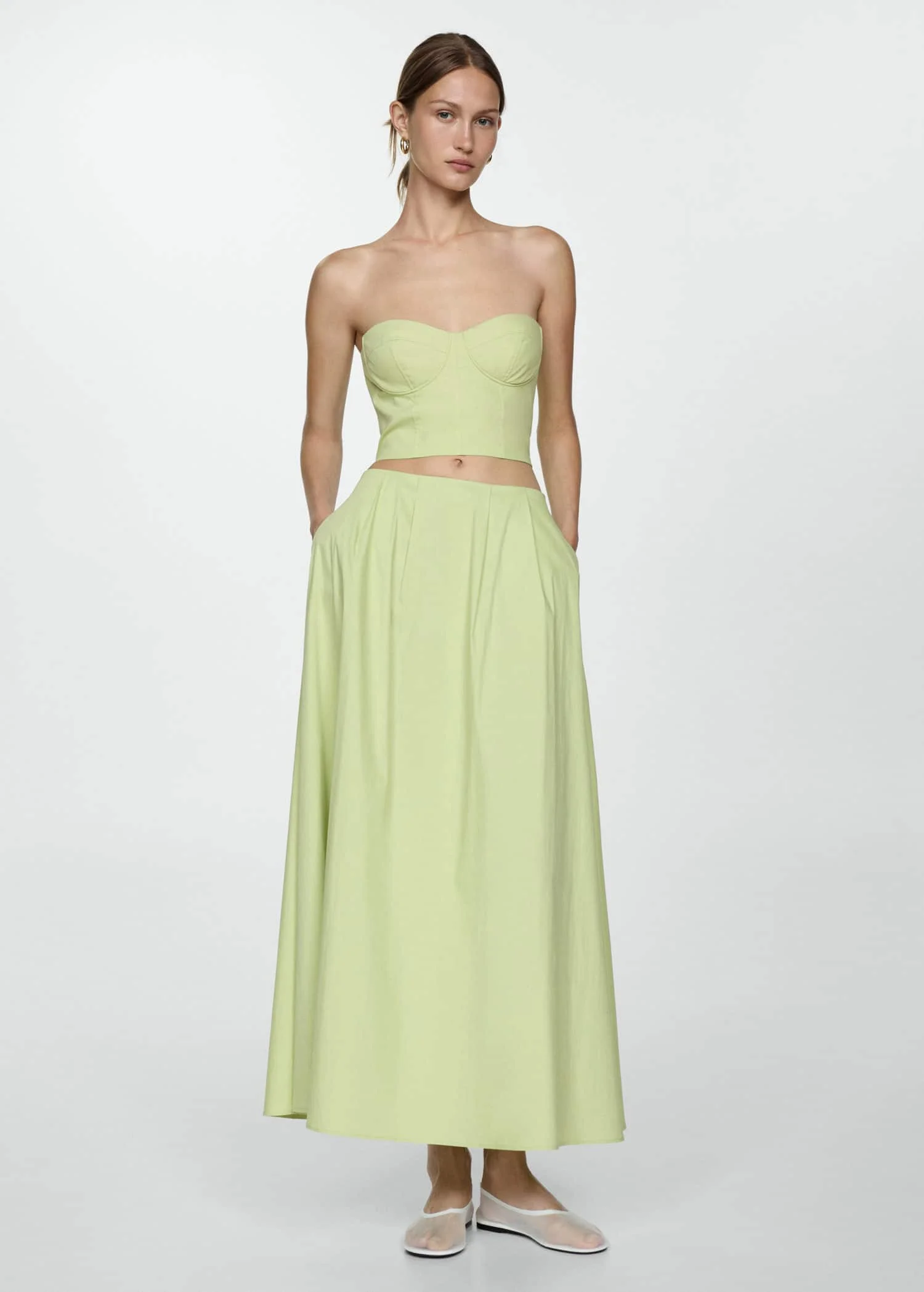MANGO Chân Váy Nữ Creta