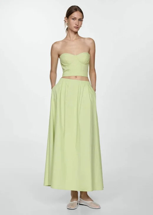 MANGO Chân Váy Nữ Creta