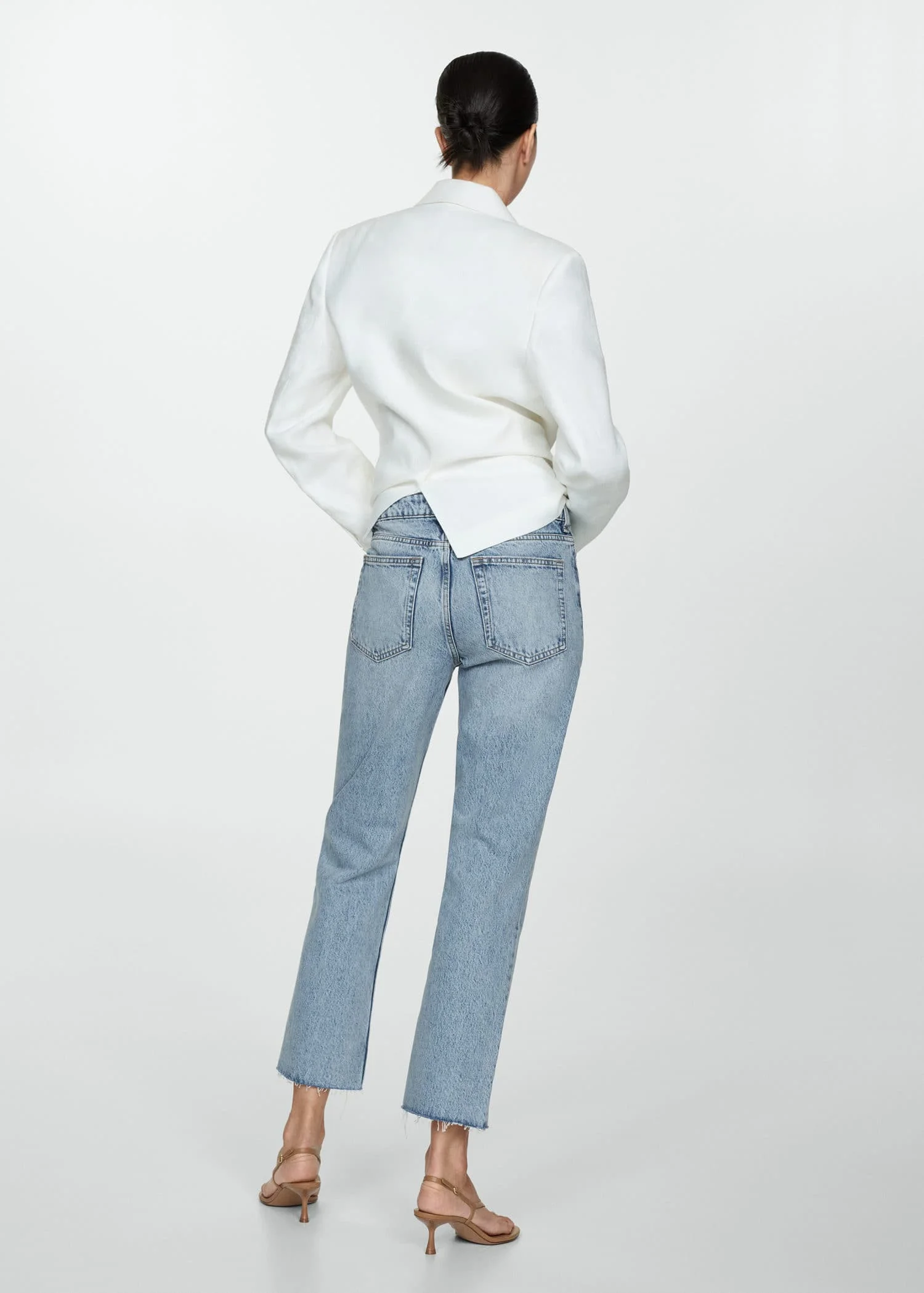 MANGO Quần Jeans Nữ Blanca