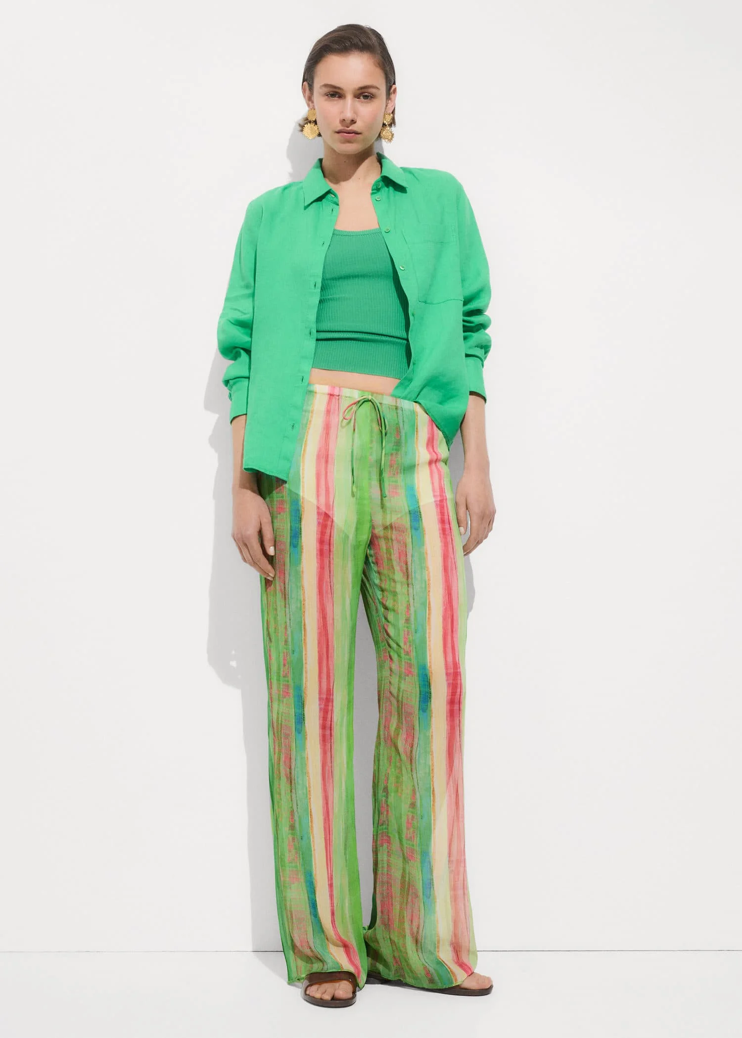 MANGO Quần Dài Nữ Bluelab