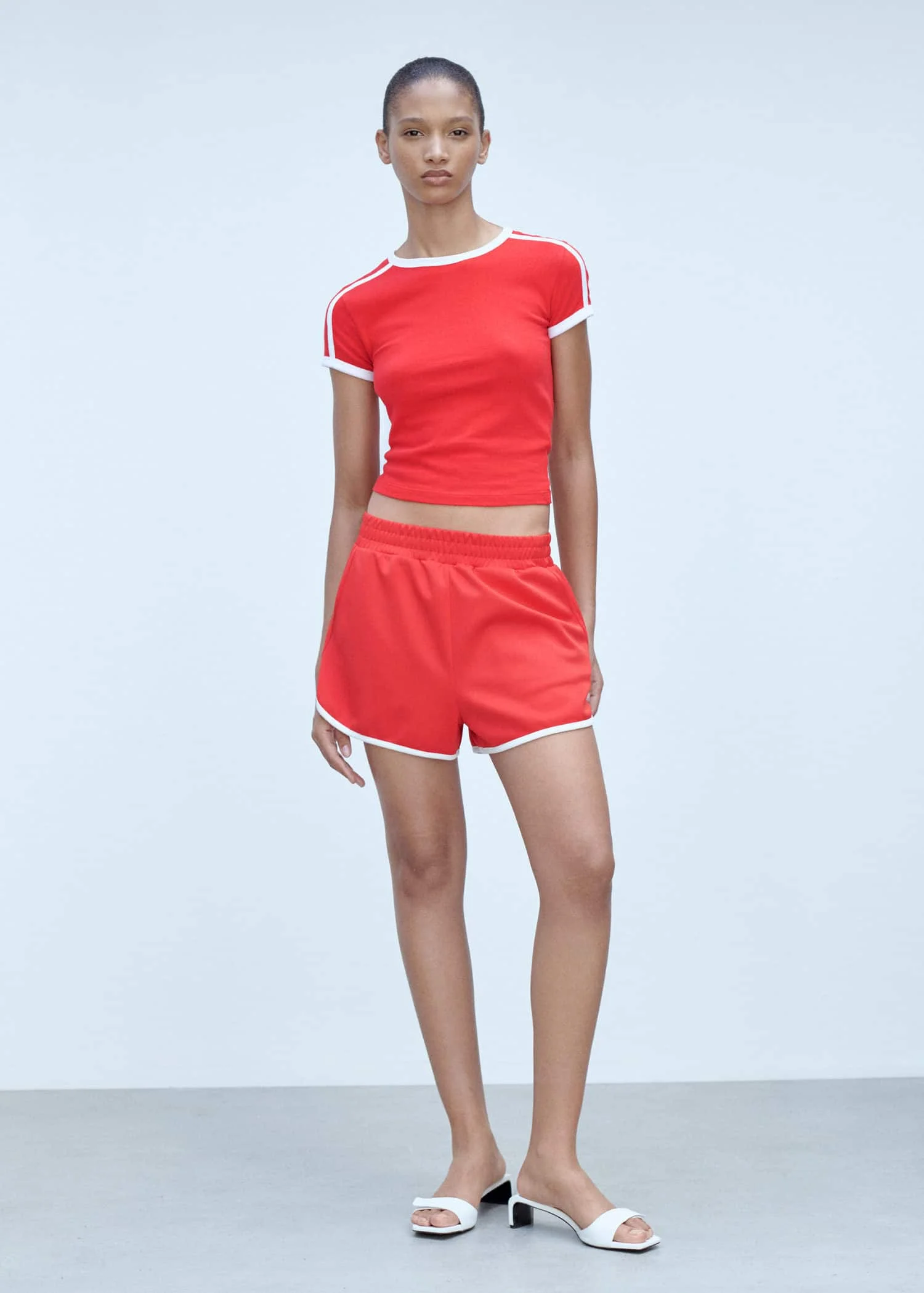 MANGO Quần Ngắn Nữ Sporty