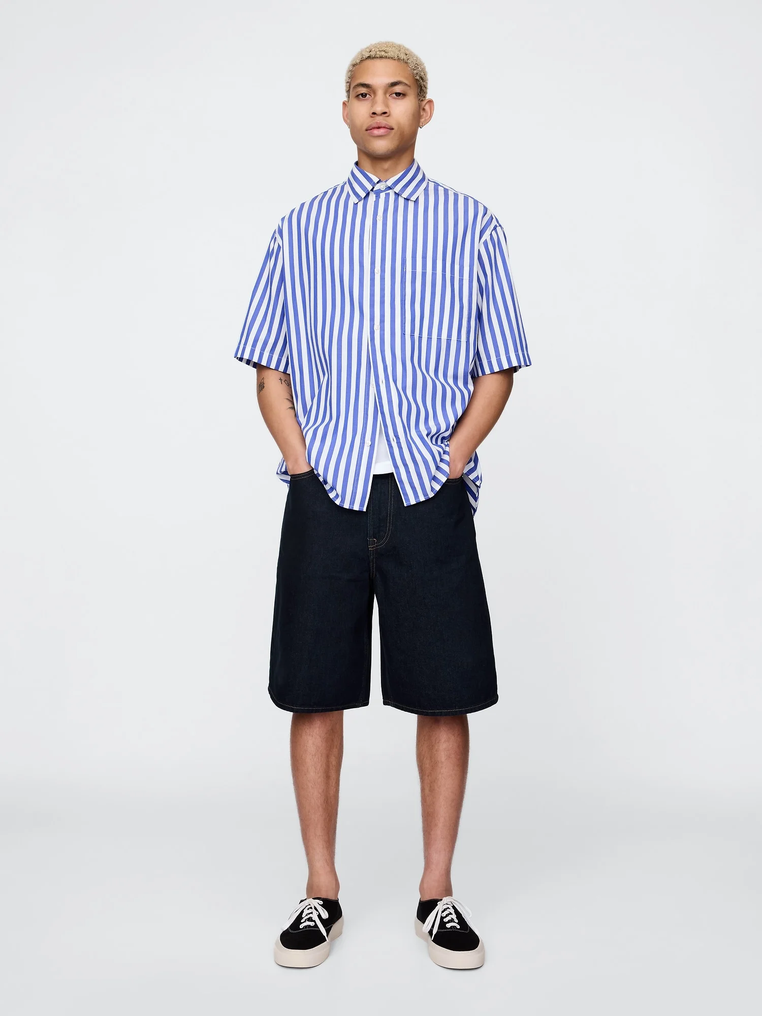 GAP Quần Shorts Jean Nam - Baggy