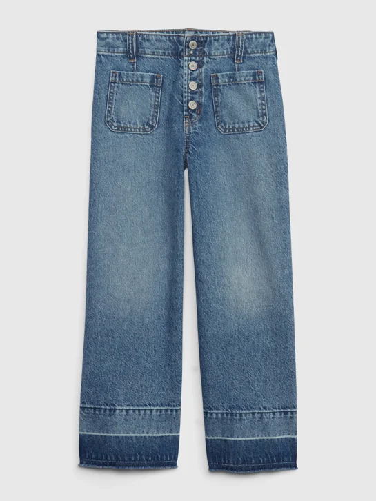GAP Quần Jeans Dài Bé Gái - Denim Wide Leg