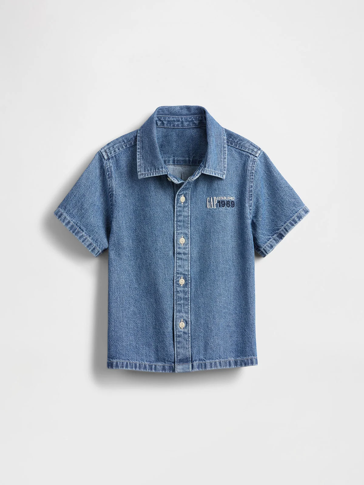 GAP Áo Sơ Mi Denim Em Bé