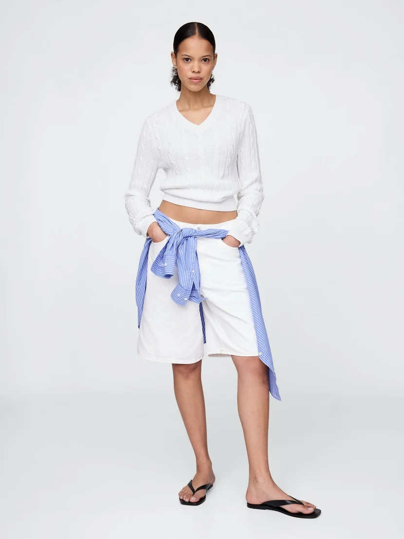 GAP Quần Shorts Jean Nữ