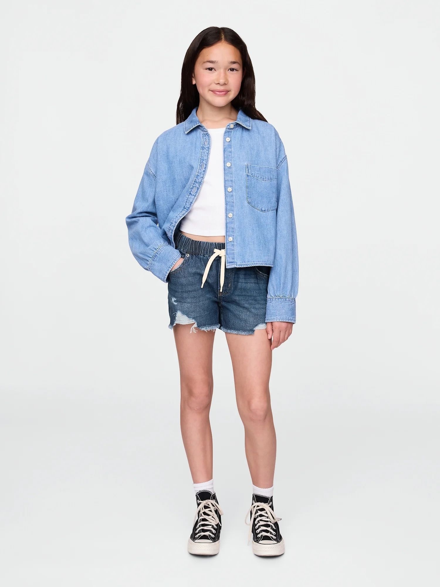 GAP Quần Shorts Jean Trẻ Em