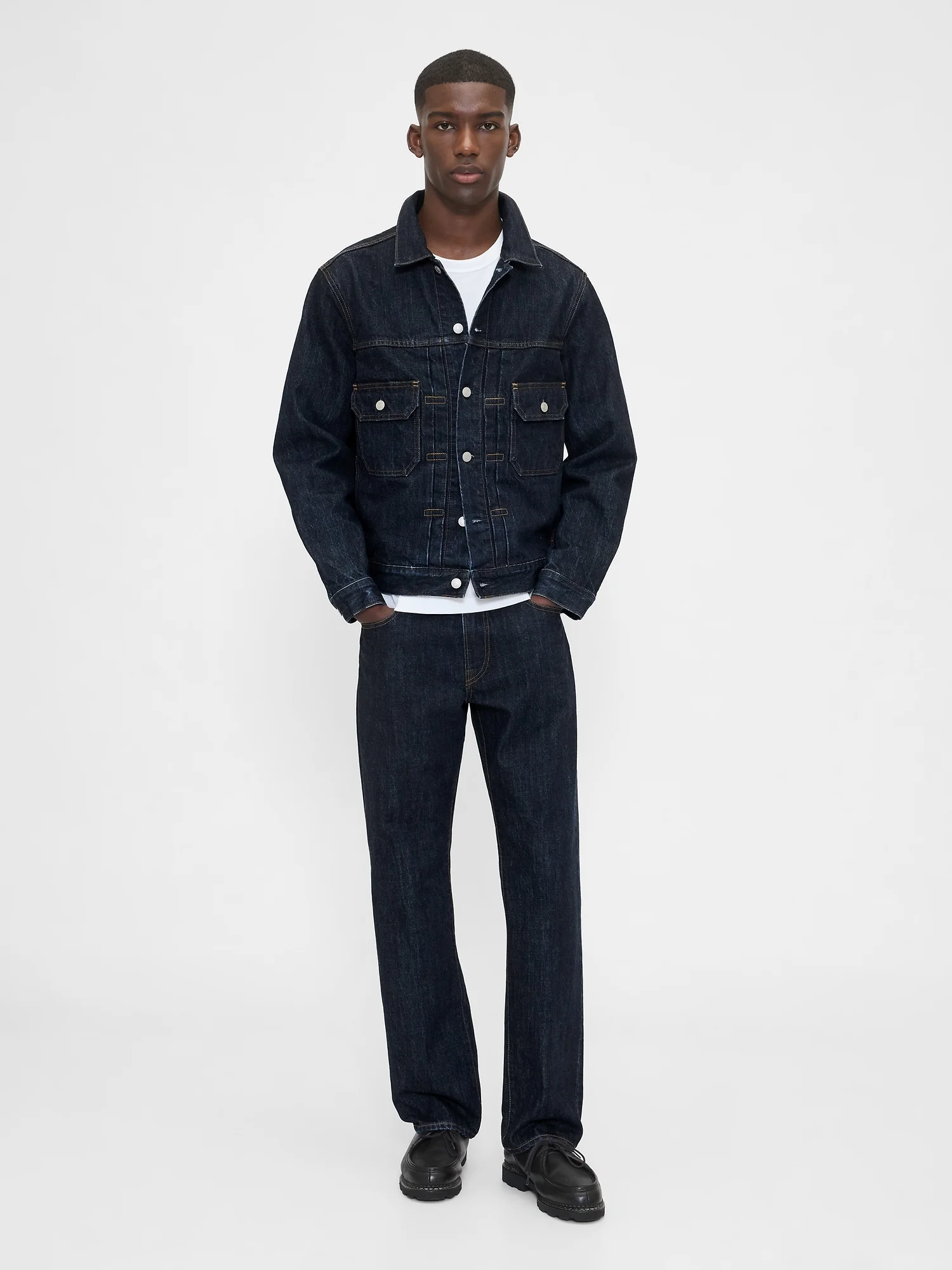 GAP Quần Jeans Nam - Relaxed Straight