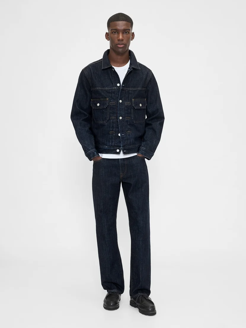 GAP Quần Jeans Nam - Relaxed Straight