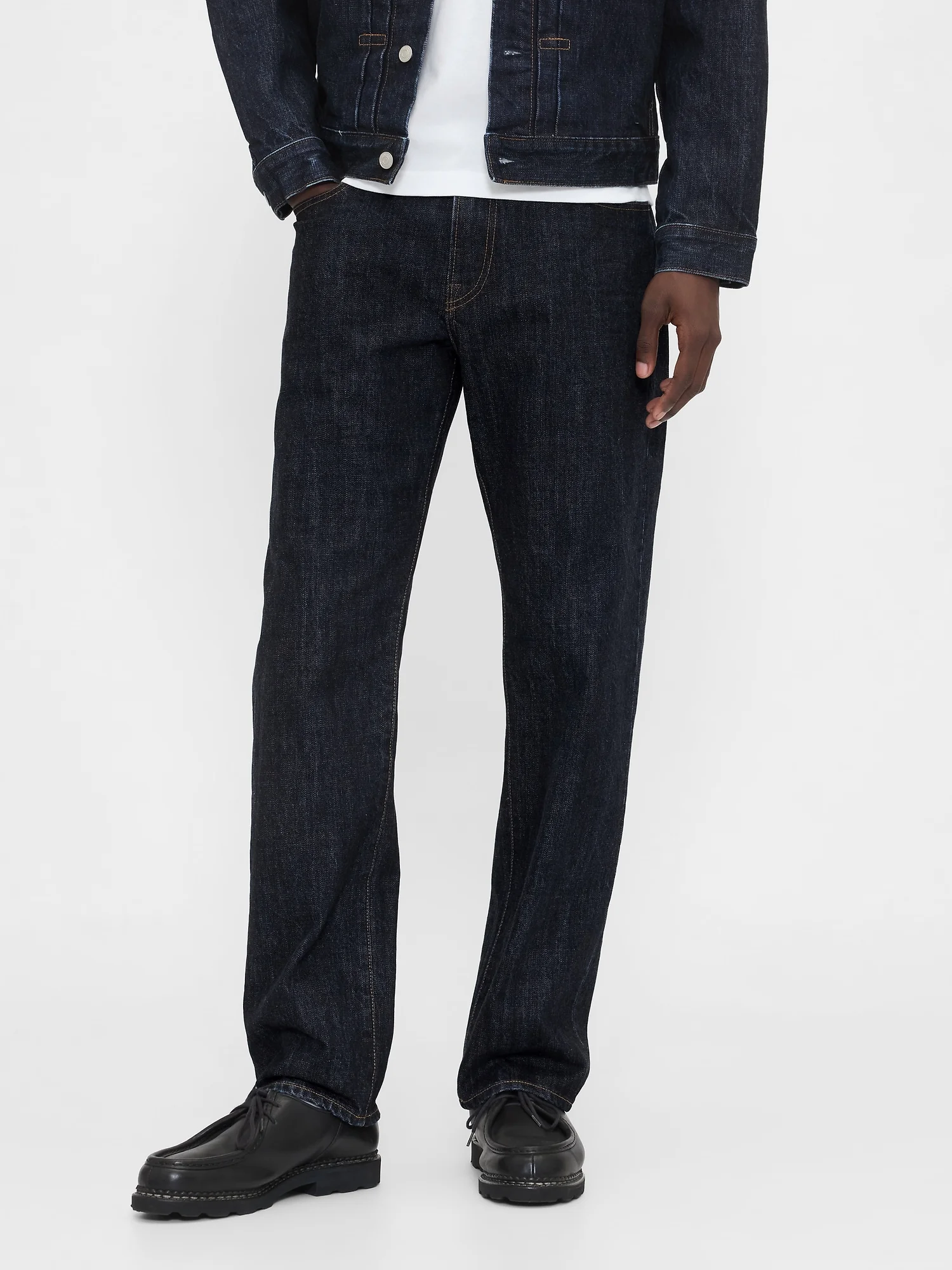 GAP Quần Jeans Nam - Relaxed Straight