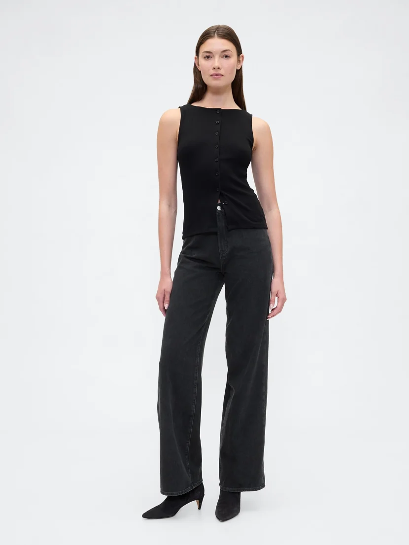 GAP Quần Jeans Nữ - Wide Leg