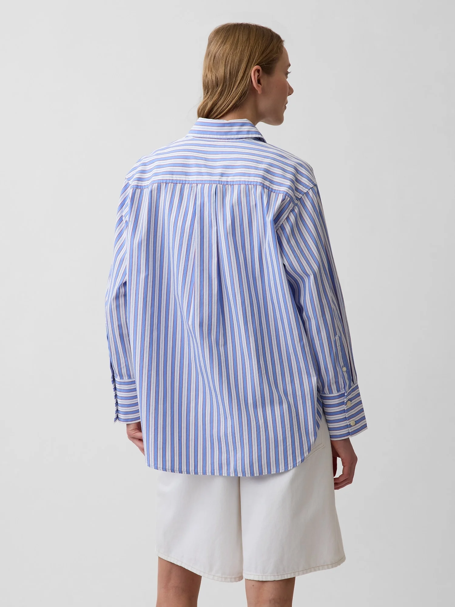 GAP Áo Sơ Mi Tay Dài Nữ - Big Shirt