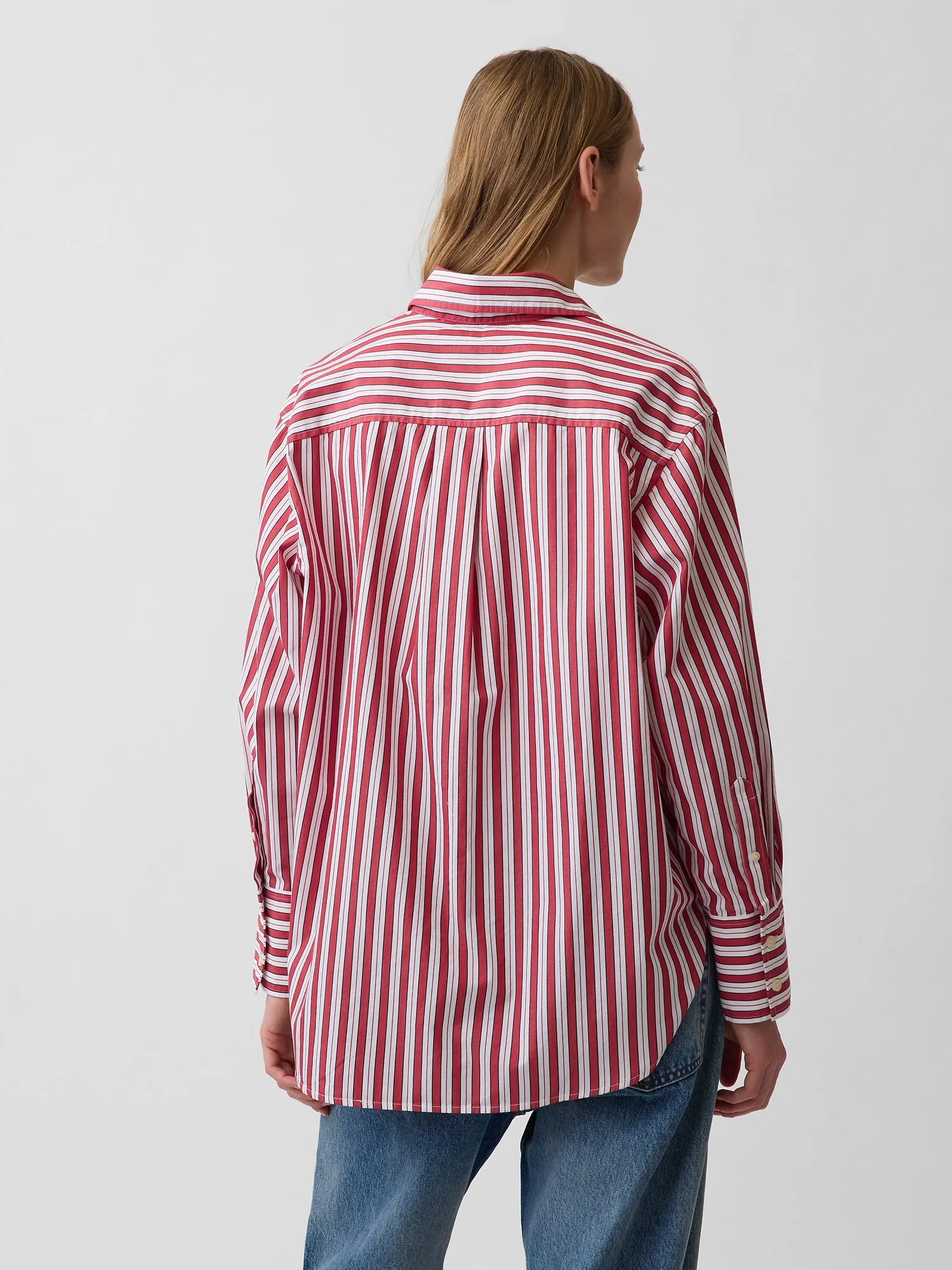 GAP Áo Sơ Mi Tay Dài Nữ - Big Shirt