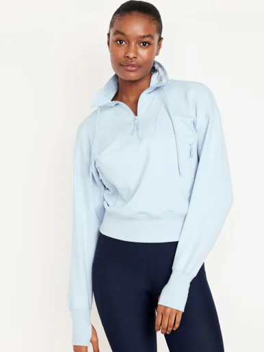 OLD NAVY Áo Khoác Nữ Dynamic Fleece Half Zip