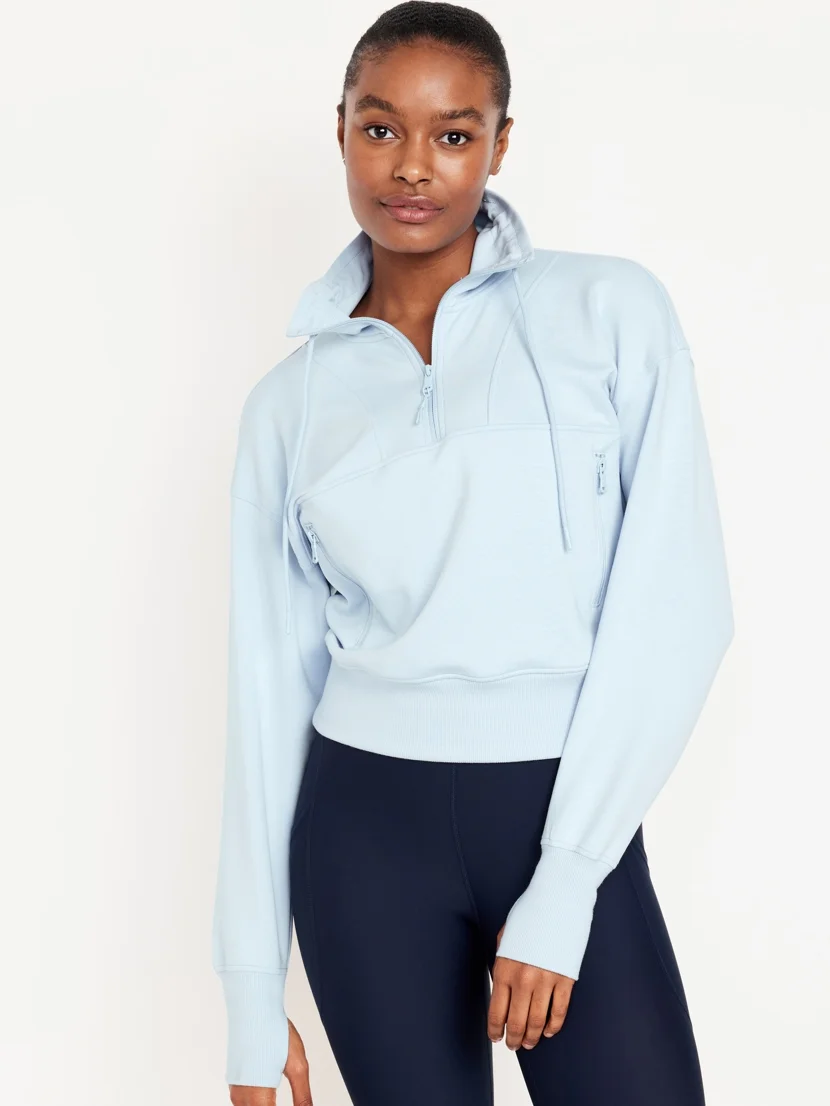 OLD NAVY Áo Khoác Nữ Dynamic Fleece Half Zip