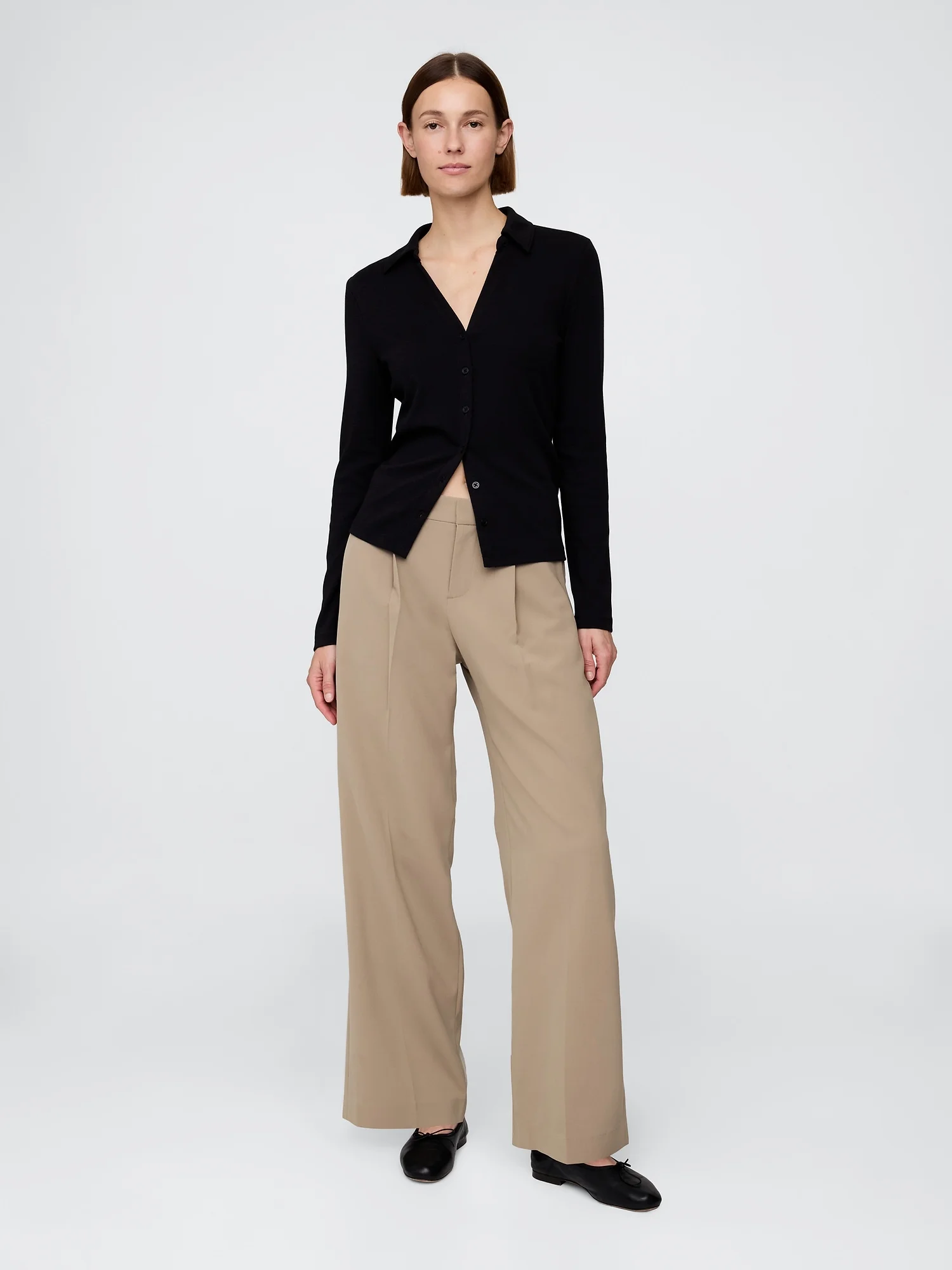 GAP Quần Dài Nữ - Wide Leg