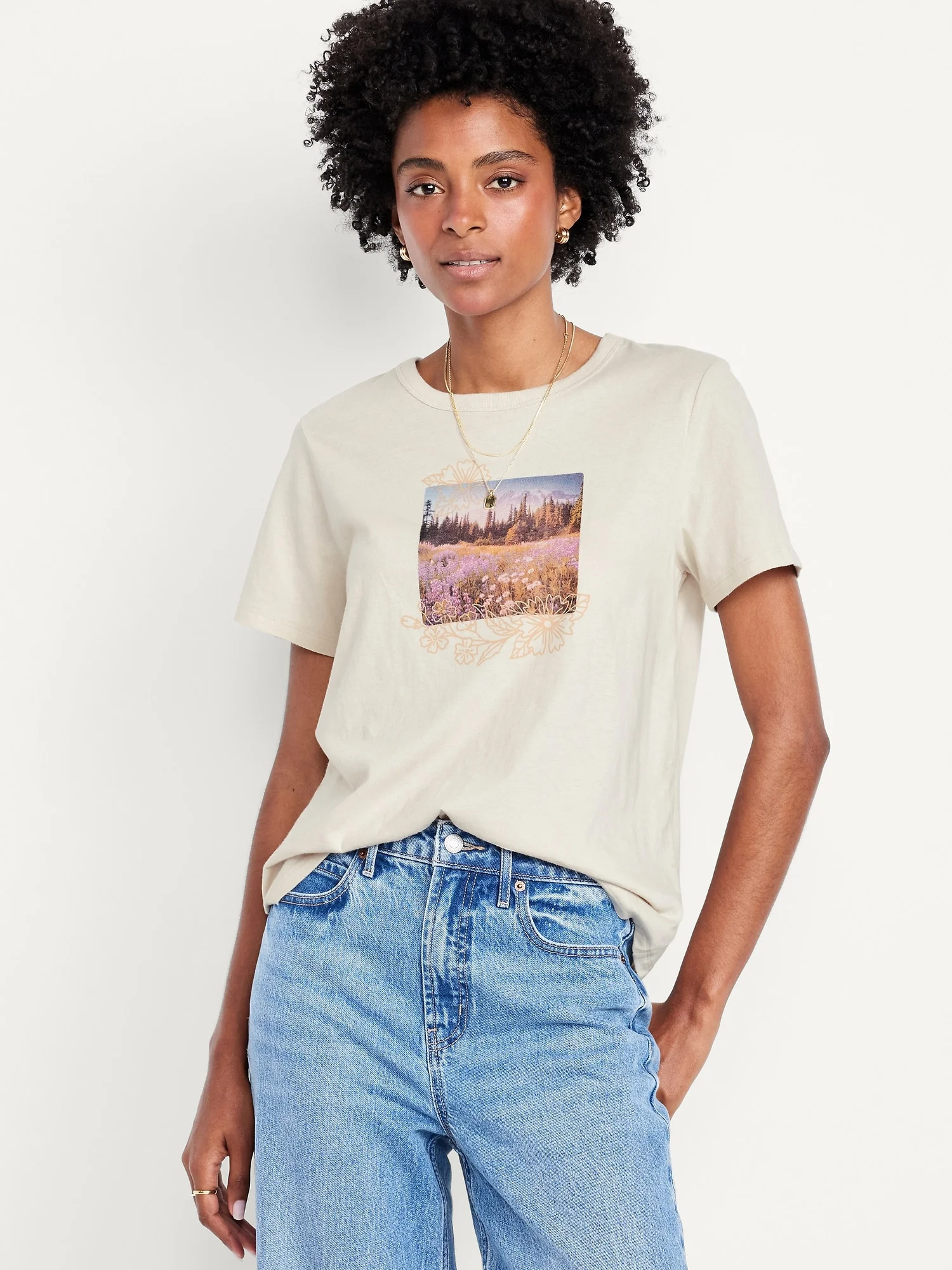 OLD NAVY Áo Thun Tay Ngắn Nữ